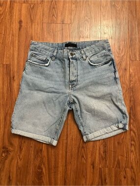 Forever 21 Light Blue Denim Men's Shorts